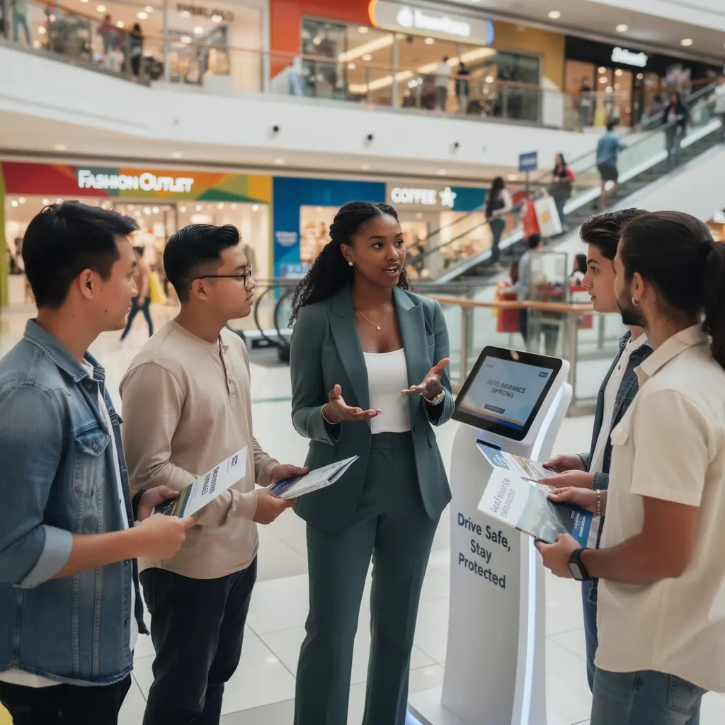 Polisa ubezpieczeniowa przedstawiająca młodego kierowcę z uśmiechem, który bezpiecznie prowadzi samochód.